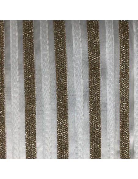 ŻAKARD -DZIANINOWY Z LUREXEM PASKI NA SIATCE