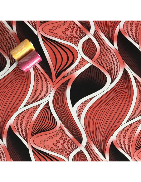 VISKOZA -DZIANINA KORALOWA