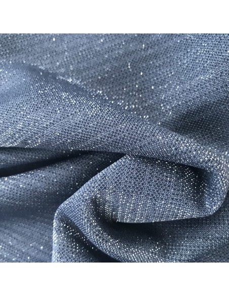 DZIANINA Z LUREXEM -NAVY