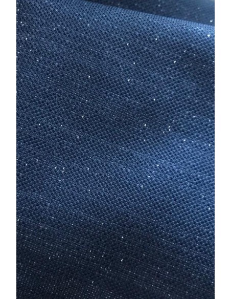 DZIANINA Z LUREXEM -NAVY