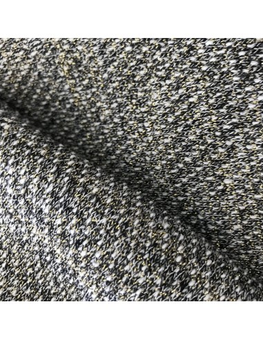 DZIANINA MELANŻ Z LUREXEM