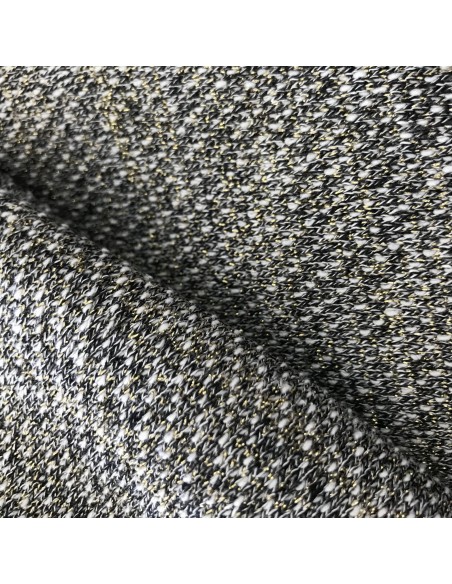 DZIANINA MELANŻ Z LUREXEM