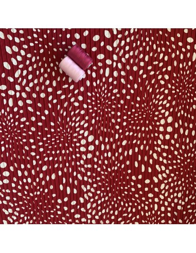 SILKI KREPA PLISA CZERWONA*