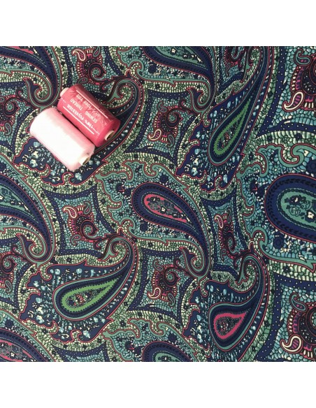 SZYFON-ŻORŻETA DRUK CYFROWY FUKSJA-SZAFIR