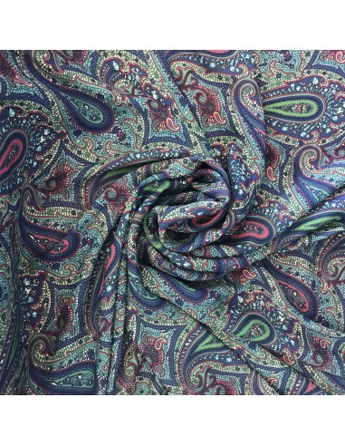 SZYFON-ŻORŻETA DRUK CYFROWY FUKSJA-SZAFIR