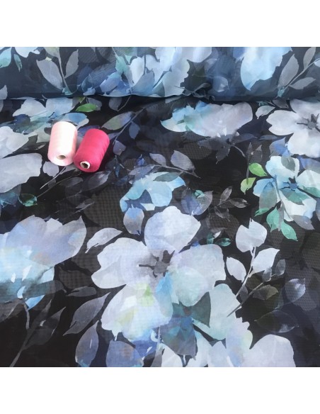 SZYFON DRUK CYFROWY GRANAT PASTELOWY SZAFIR