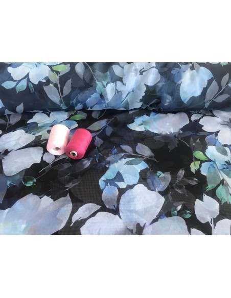 SZYFON DRUK CYFROWY GRANAT PASTELOWY SZAFIR