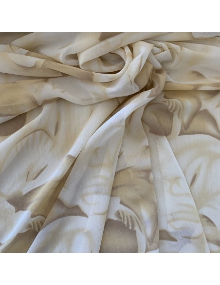 SZYFON YORIU KWIATY PASTEL BEIGE