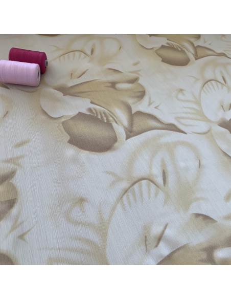 SZYFON YORIU KWIATY PASTEL BEIGE