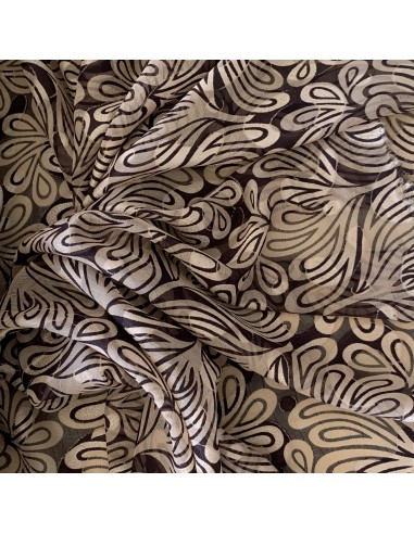 SZYFON ŻAKARD BEŻOWO-BRĄZOWY