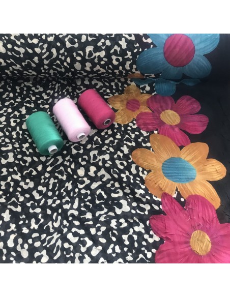 SZYFON KRESZ PANTERKA KWIAT -TURKUS/ FUKSJA