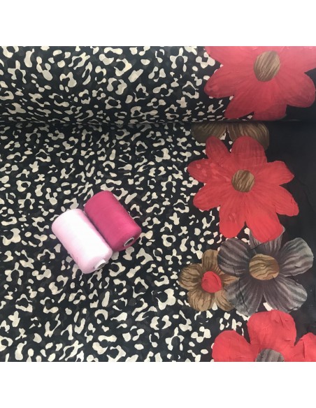 SZYFON KRESZ PANTERKA KWIAT-CZERWIEŃ/BRĄZ