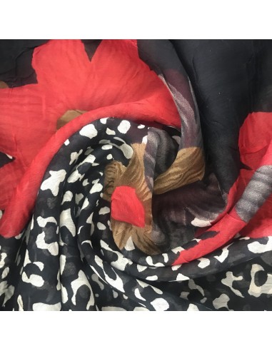 SZYFON KRESZ PANTERKA KWIAT-CZERWIEŃ/BRĄZ