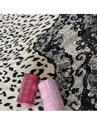 SZYFON KRESZ KORONKA-PANTERKA WHITE/BLACK