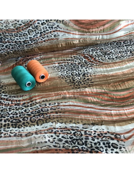 SZYFON - SATYNA PANTERKA ORANGE