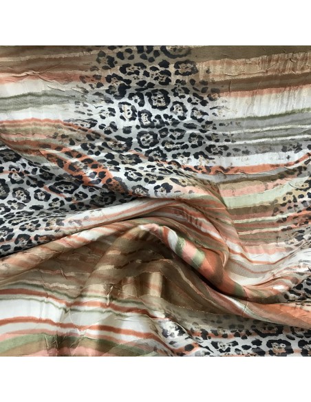 SZYFON - SATYNA PANTERKA ORANGE