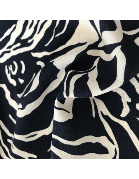 SILKI KREPA TORNADO NAVY-BEIGE