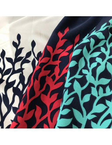 SILKI KREPA PNĄCZE GRANAT I ECRU