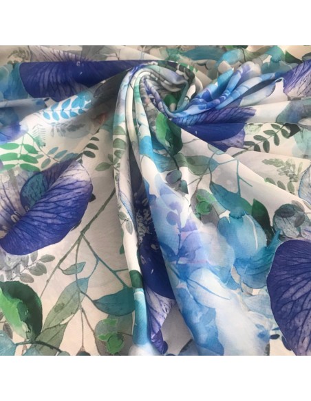 SZYFON ROZMYTE SZAFIROWE KWIATY