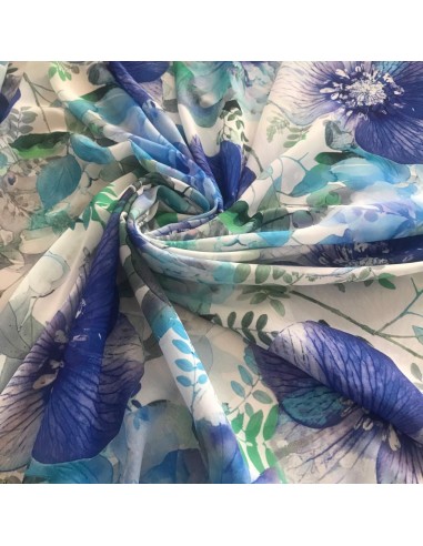 SZYFON ROZMYTE SZAFIROWE KWIATY