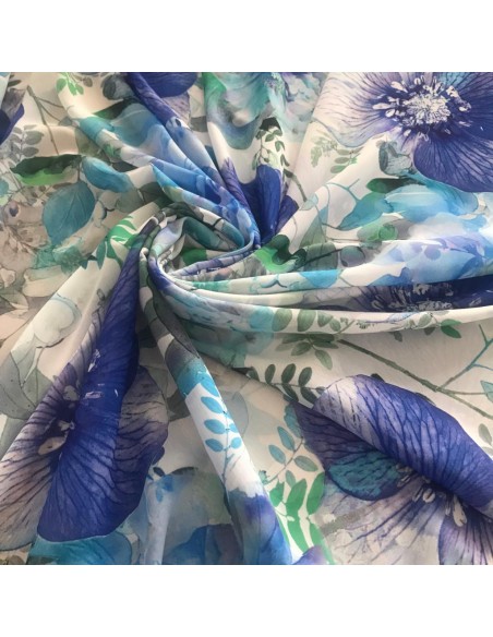 SZYFON ROZMYTE SZAFIROWE KWIATY