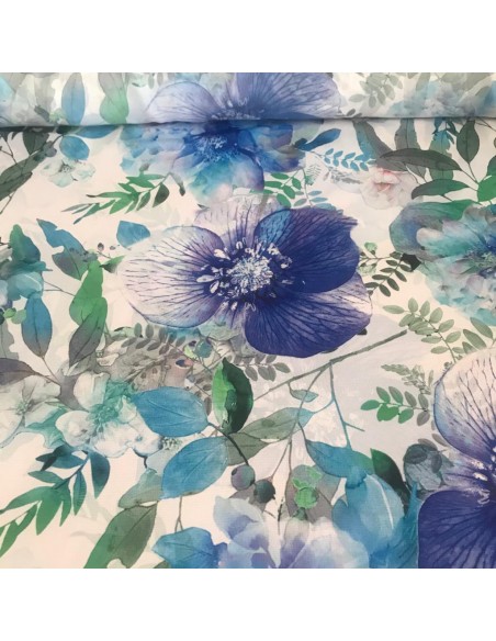 SZYFON ROZMYTE SZAFIROWE KWIATY