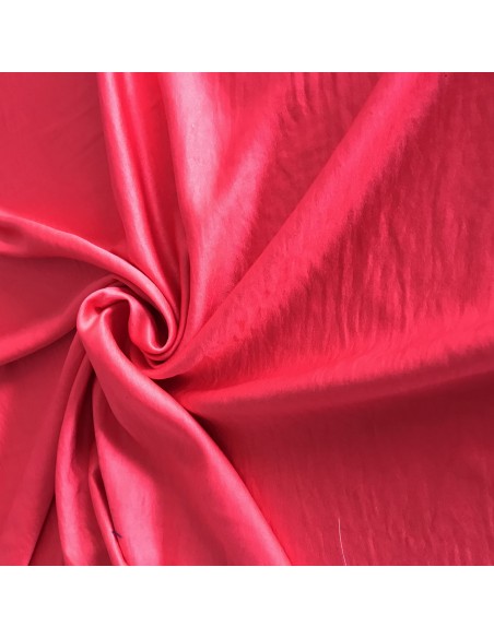 SZTUCZNY JEDWAB MALINOWA CZERWIEŃ