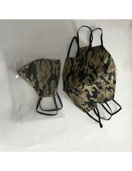 Maseczka bawełniana 100% bawełna moro ochronna