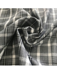 Tkanina kratka żakardowa ze srebrną nitką