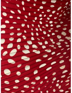 Tkanina poliester groszki 150cm plisa