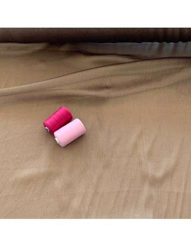 Tkanina szyfon dwuton gładki kolor khaki