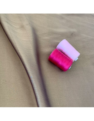 Tkanina szyfon dwuton gładki kolor khaki