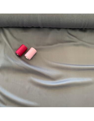 Tkanina szyfon dwuton gładki kolor szary