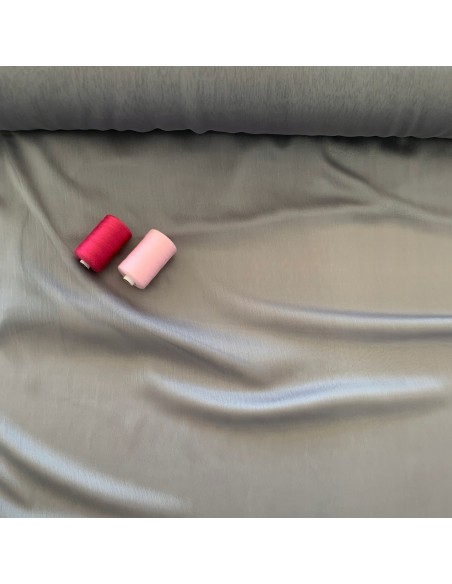 Tkanina szyfon dwuton gładki kolor szary