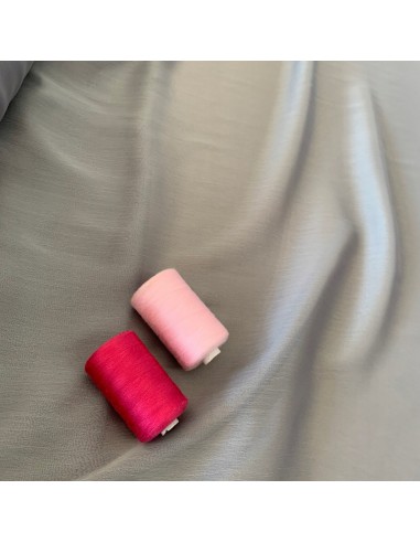 Tkanina szyfon dwuton gładki kolor szary