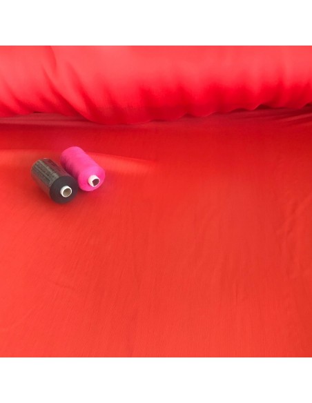 Tkanina szyfon dwuton kolor ceglasta czerwień