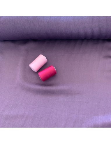 Tkanina szyfon gładki dwutonowy kolor wrzos