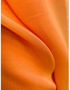 Tkanina szyfon gładki neon pomarańczowy