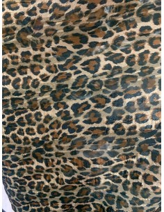 Tkanina szyfon wzór w panterkę 100% poliester