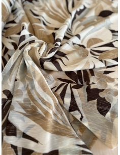 Tkanina szyfon ze srebrną...