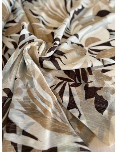 Tkanina szyfon ze srebrną nitką...