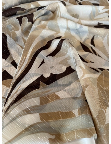 Tkanina szyfon ze srebrną nitką...