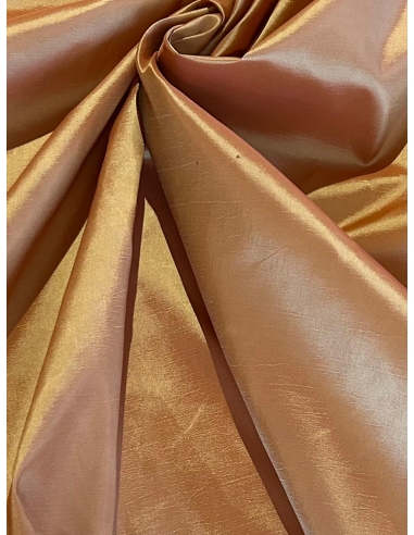 Tkanina tafta z połyskiem pomarańczowa