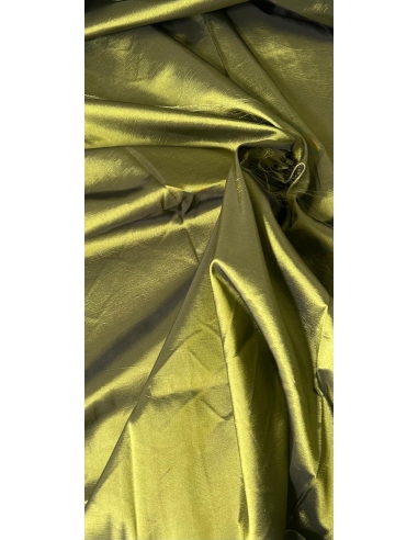 Tkanina tafta z połyskiem zielona