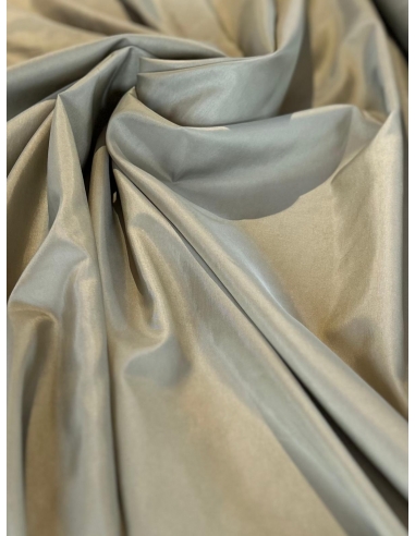 Tkanina tafta z połyskiem oliwkowa