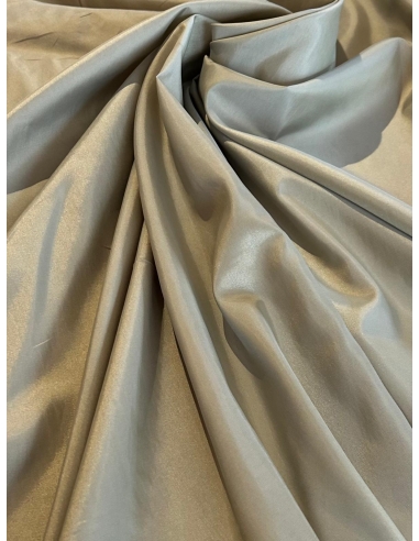 Tkanina tafta z połyskiem oliwkowa