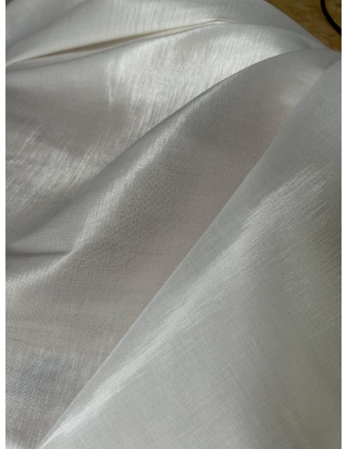 Tkanina tafta z połyskiem biała
