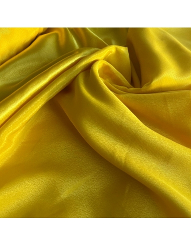 Tkanina żorżeto -atłas  żółty